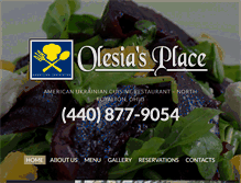 Tablet Screenshot of olesiasplace.com